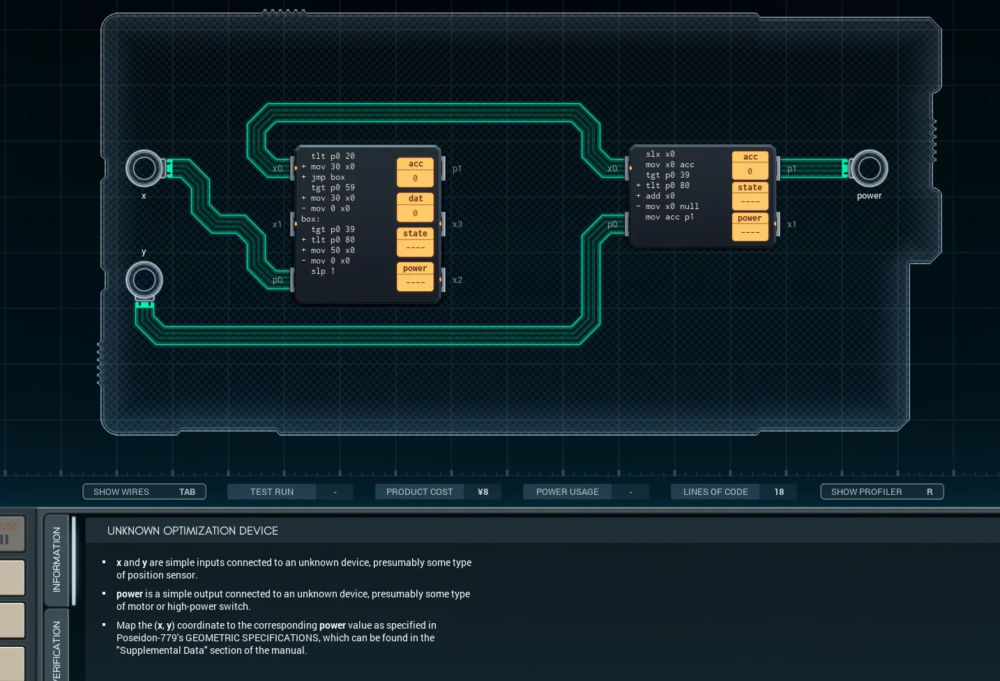 Kuvakaappaus Shenzhen I/O:sta